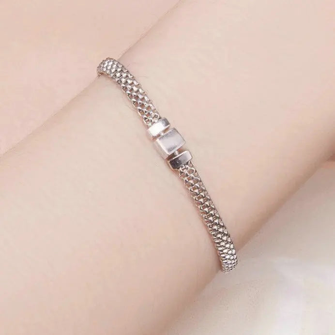 Braided Silver Bracelet Coco & Dee