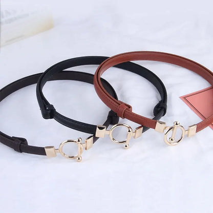 Daisy Leather Thin Belt Coco & Dee