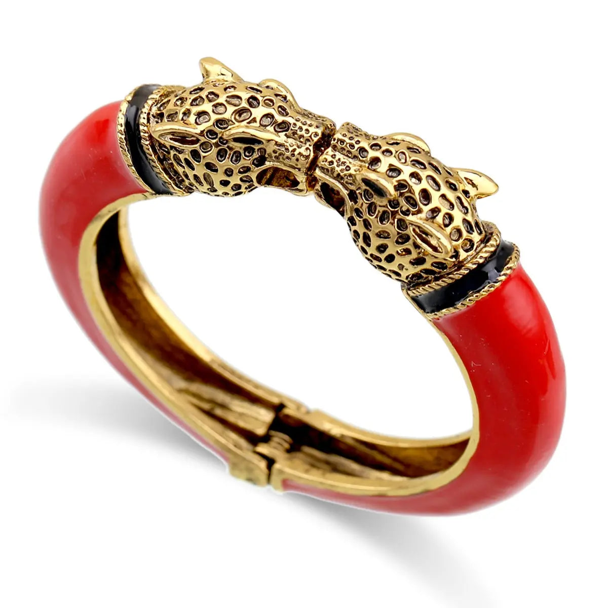 Double Leopard Bangle