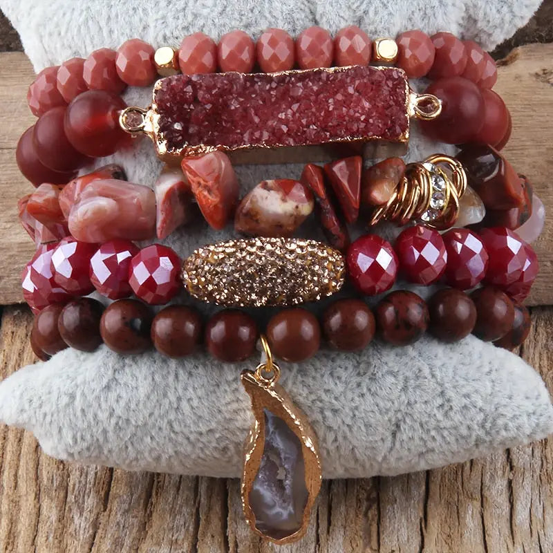 Druzy Stacked Bracelet Coco & Dee