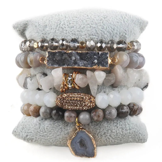 Druzy Stacked Bracelet Coco & Dee