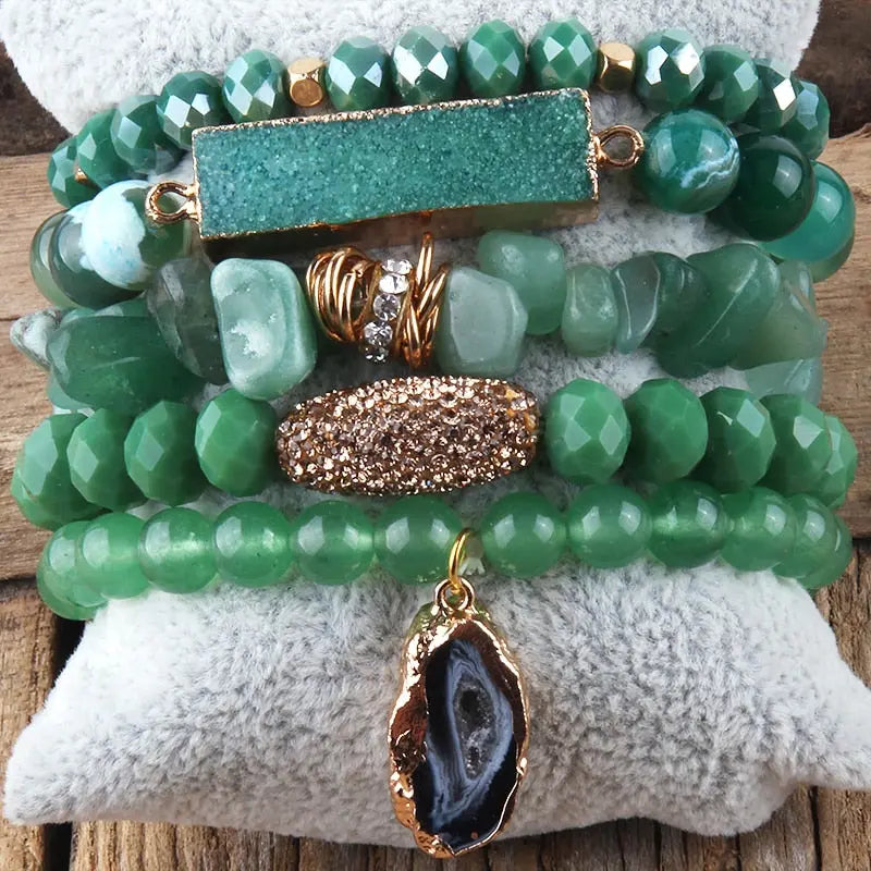 Druzy Stacked Bracelet Coco & Dee