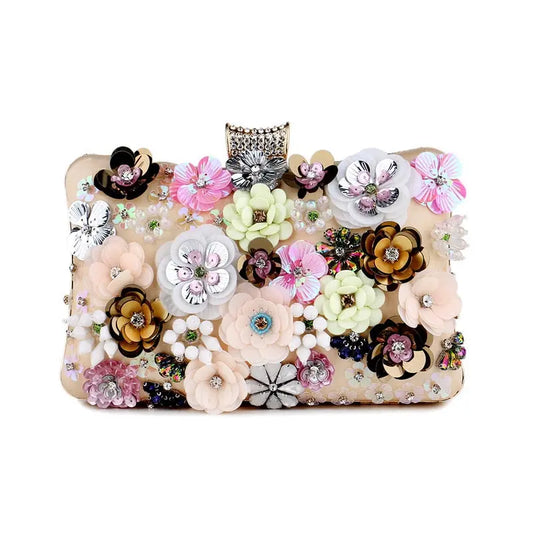 Flora Rhinestones Handmade Purse Coco & Dee