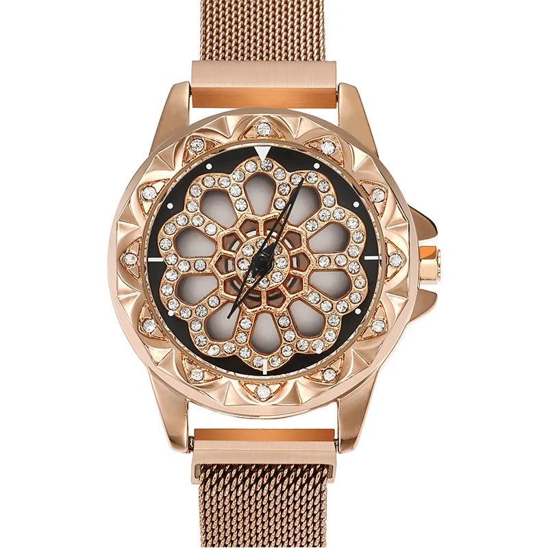 Rhinestones Flower Watch