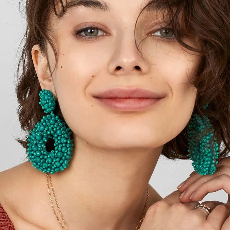 Beads Drop Earrings