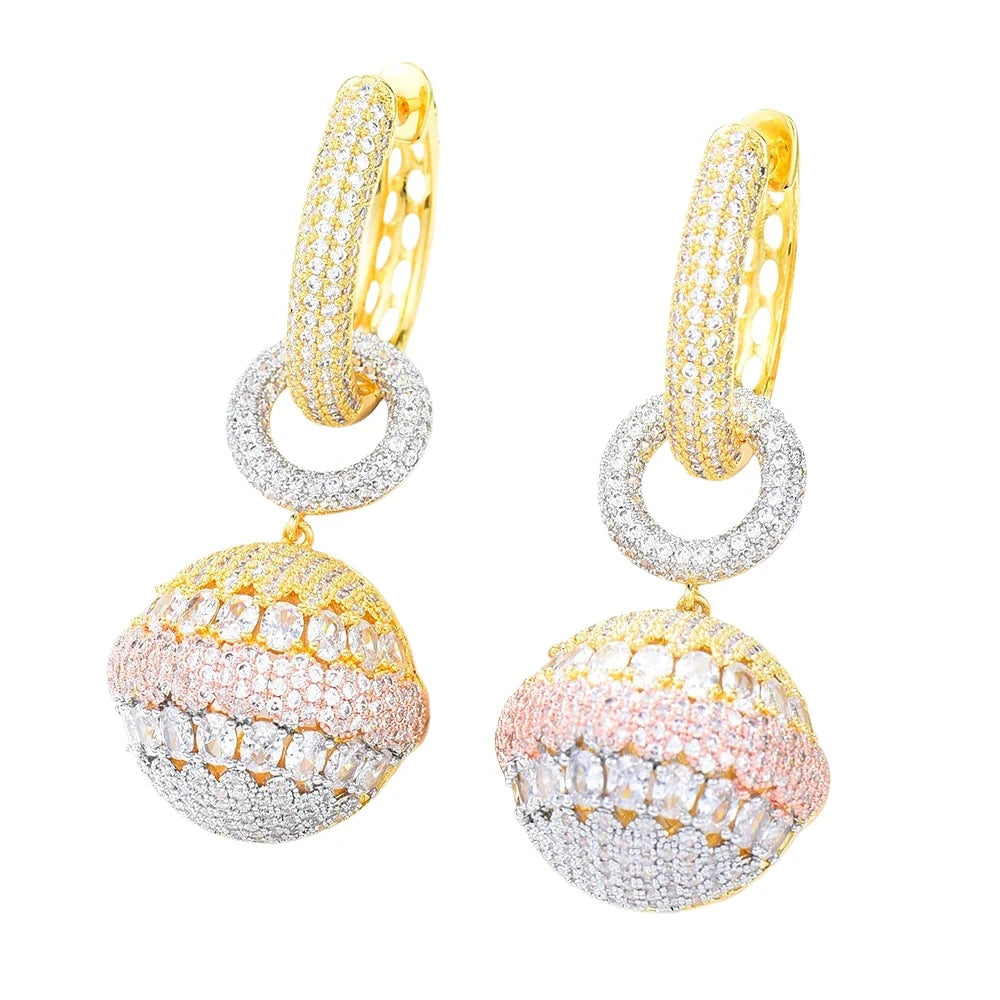 Round Drop Earrings Coco & Dee