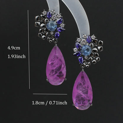 Aqua Drop Earrings