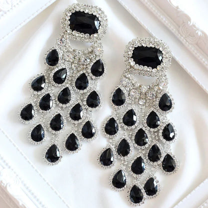 Peroni Black Crystal Earrings Coco & Dee