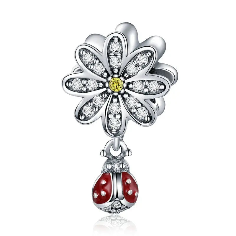 Sterling Silver Drop Flower Coco & Dee