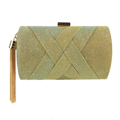 Tassie Multi-Color Silk Clutch Coco & Dee